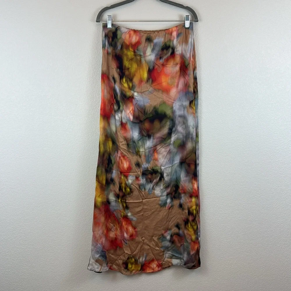 Stillwater Good Grace‎ Maxi Skirt - Watercolor Floral Size Large